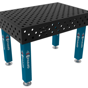 Stół Spawalniczy PRO Rozmiar - 1200x800mm, System - Φ28, Nogi - Na stopach, Siatka - DIAGONALNA
