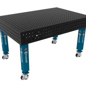 Stół Spawalniczy PRO Siatka - 50x50mm, System - Φ16, Rozmiar - 1500x1000mm, Nogi - Na kołach
