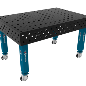 Stół Spawalniczy PRO Siatka - 100x100mm, System - Φ28, Rozmiar - 1500x1000mm, Nogi - Na kołach