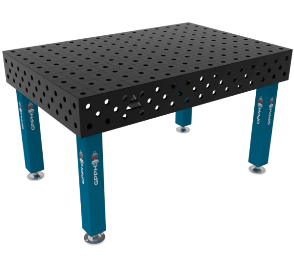 Stół Spawalniczy PRO Siatka - 100x100mm, System - Φ28, Rozmiar - 1500x1000mm, Nogi - Na stopach
