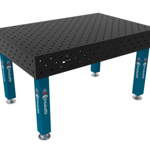 Stół Spawalniczy PRO System - Φ16, Rozmiar - 1500x1000mm, Nogi - Na stopach, Siatka - DIAGONALNA