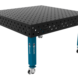 Stół Spawalniczy PRO Siatka - 100x100mm, System - Φ28, Rozmiar - 1500x1480mm, Nogi - Na kołach