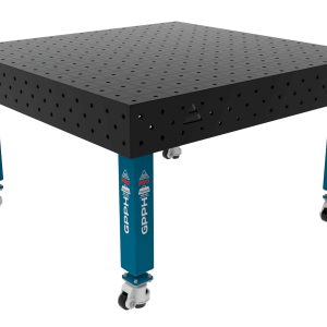 Stół Spawalniczy PRO Siatka - 100x100mm, System - Φ16, Rozmiar - 1500x1480mm, Nogi - Na kołach