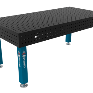Stół Spawalniczy PRO Siatka - 50x50mm, System - Φ16, Rozmiar - 2000x1000mm, Nogi - Na stopach
