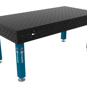 Stół Spawalniczy PRO Siatka - 100x100mm, System - Φ16, Rozmiar - 2000x1000mm, Nogi - Na stopach