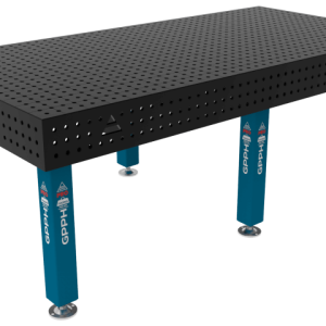 Stół Spawalniczy PRO Siatka - 50x50mm, System - Φ16, Rozmiar - 2400x1200mm, Nogi - Na stopach