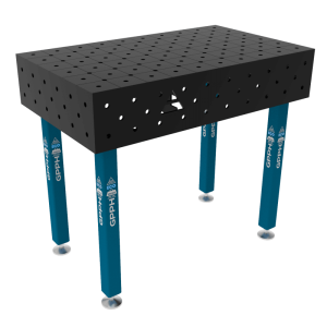Stół Spawalniczy ECO Rozmiar - 1000x600mm, Siatka - DIAGONALNA, System - Φ16, Nogi - Na stopach