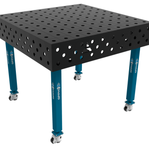 Stół Spawalniczy ECO Rozmiar - 1000x1000mm, Siatka - 100x100mm, System - Φ28, Nogi - Na kołach