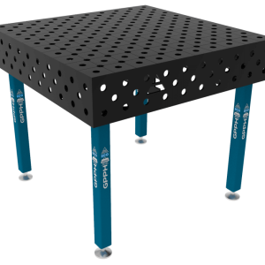 Stół Spawalniczy ECO Rozmiar - 1000x1000mm, Siatka - DIAGONALNA, System - Φ28, Nogi - Na stopach