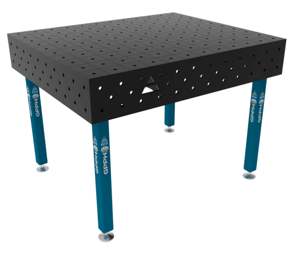 Stół Spawalniczy ECO Rozmiar - 1200x1000mm, Siatka - 100x100mm, System - Φ16, Nogi - Na stopach