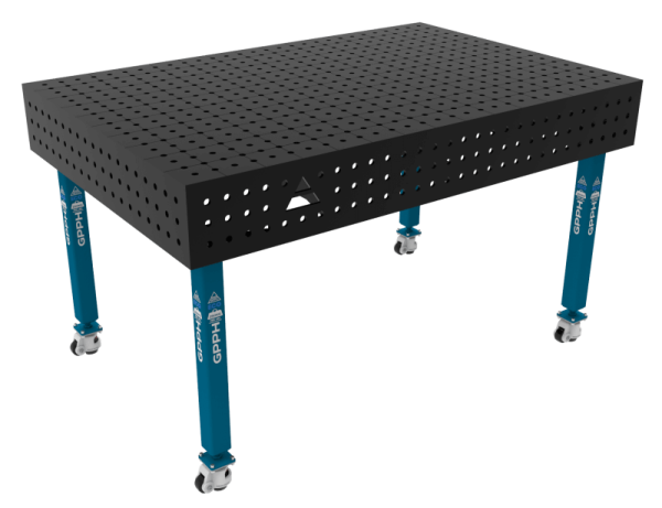 ECO Welding Table Size - 1500x1000mm, Grid - 50x50mm, System - Φ16, Legs - On wheels