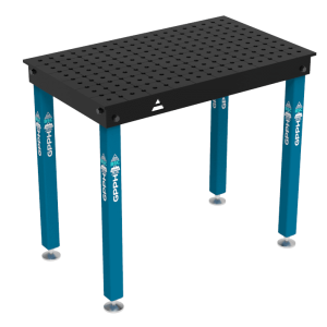 Stół Spawalniczy BASIC Rozmiar - 1000x600mm, Siatka - 50x50mm, System - Φ16, Nogi - Na stopach