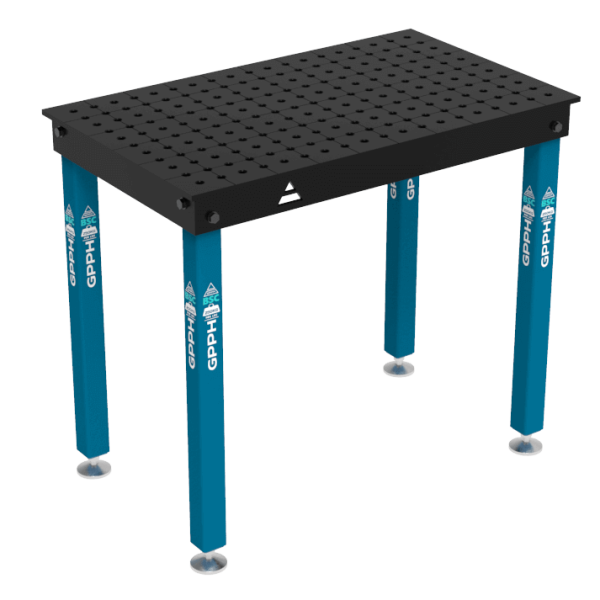 Stół Spawalniczy BASIC Rozmiar - 1000x600mm, Siatka - 50x50mm, System - Φ16, Nogi - Na stopach