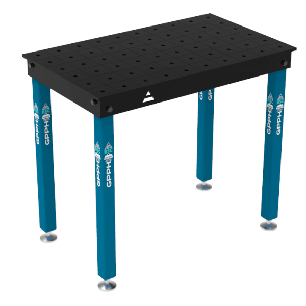 Stół Spawalniczy BASIC Rozmiar - 1000x600mm, Siatka - 100x100mm, System - Φ16, Nogi - Na stopach