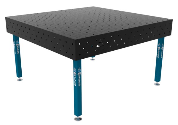 Stół Spawalniczy ECO Rozmiar - 1500x1480mm, Siatka - 100x100mm, System - Φ16, Nogi - Na stopach
