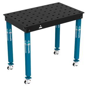 Stół Spawalniczy BASIC Rozmiar - 1000x600mm, Siatka - 100x100mm, System - Φ28, Nogi - Na kołach