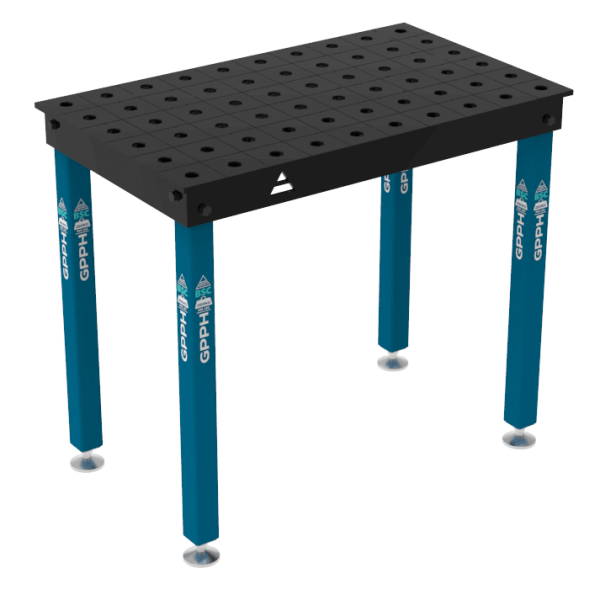 Stół Spawalniczy BASIC Rozmiar - 1000x600mm, Siatka - 100x100mm, System - Φ28, Nogi - Na stopach