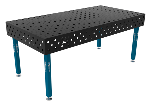 Stół Spawalniczy ECO Rozmiar - 2000x1000mm, Siatka - 100x100mm, System - Φ28, Nogi - Na stopach