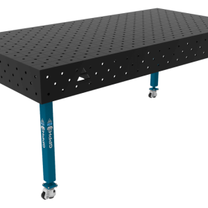 Stół Spawalniczy ECO Rozmiar - 2000x1000mm, Siatka - DIAGONALNA, System - Φ16, Nogi - Na kołach