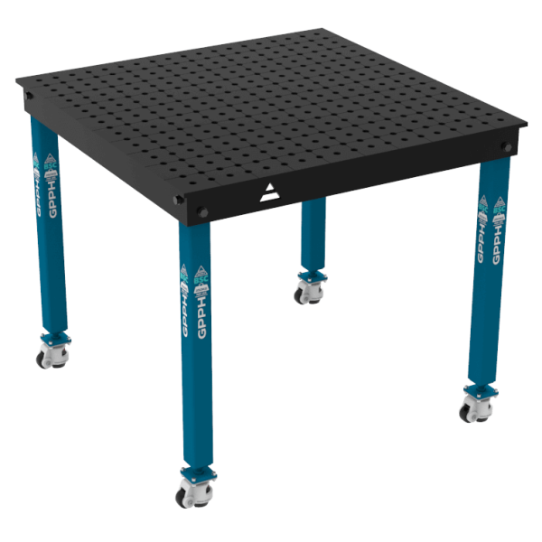 Stół Spawalniczy BASIC Rozmiar - 1000x1000mm, Siatka -50x50mm, System - Φ16, Nogi - Na kołach