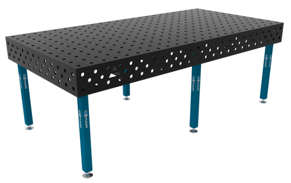 Stół Spawalniczy ECO Rozmiar - 2400x1200mm, Siatka - 100x100mm, System - Φ28, Nogi - Na stopach