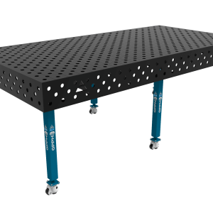 Stół Spawalniczy ECO Rozmiar - 2400x1200mm, Siatka - DIAGONALNA, System - Φ28, Nogi - Na kołach