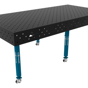 Stół Spawalniczy ECO Rozmiar - 2400x1200mm, Siatka - DIAGONALNA, System - Φ16, Nogi - Na kołach