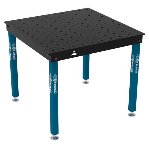 Stół Spawalniczy BASIC Rozmiar - 1000x1000mm, Siatka - 100x100mm, System - Φ16, Nogi - Na stopach