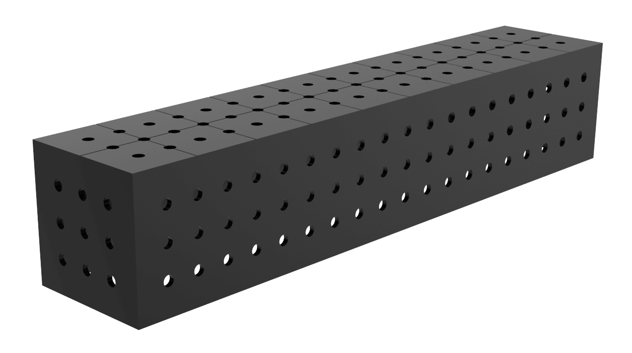 Welding connection block 1000x200x200mm