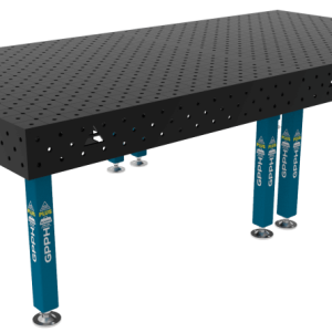 Stół Spawalniczy PLUS Rozmiar - 3000x1480mm, Siatka - diagonalna, System - Φ16, Nogi - Na stopach