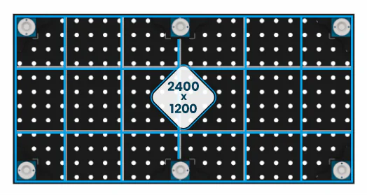 Ożebrowanie tradycyjnego stołu spawalniczego 2400x1200mm